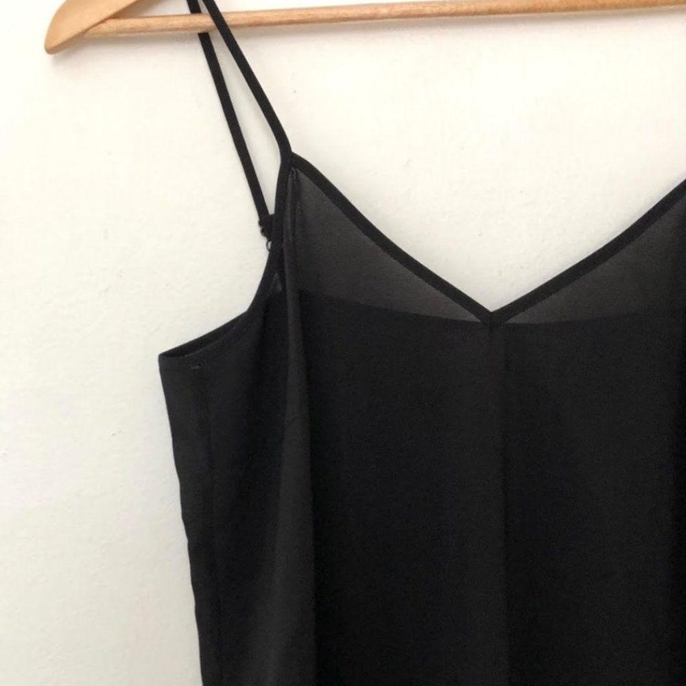 Antipodium Sheer Black Slip Dress